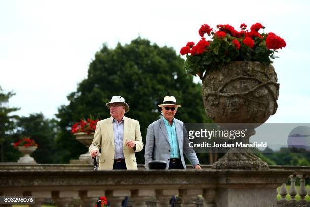 Guests arrive ahead of the start of day three of The Boodles Tennis Event at Stoke Park on June 29, 2017 in Stoke Poges, England.