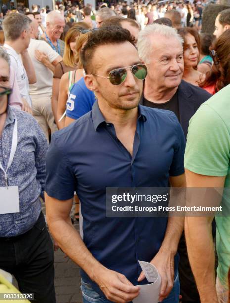 Alejandro Amenabar during the opening speech at the Madrid World Pride 2017 on June 28, 2017 in Madrid, Spain.