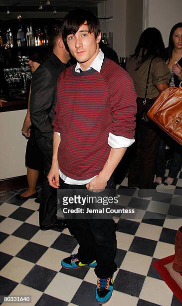 Actor Alex Frost attends the afterparty for the New York Premiere screening of "Stop-Loss" hosted by The Cinema Society and GQ at the Gramercy Park...