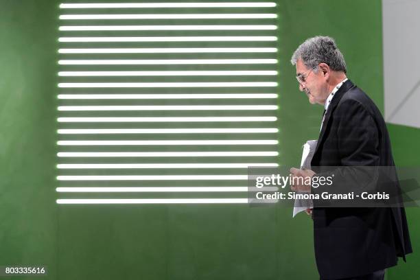 Former Premier Romano Prodi during the XVIII Confederal Congress Of The CISL Trade Union, on June 29, 2017 in Rome, Italy.