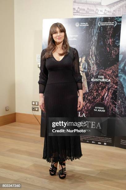 Monica Bellucci attends a photocall for 'On The Milky Road' at Urso Hotel on June 29, 2017 in Madrid, Spain.