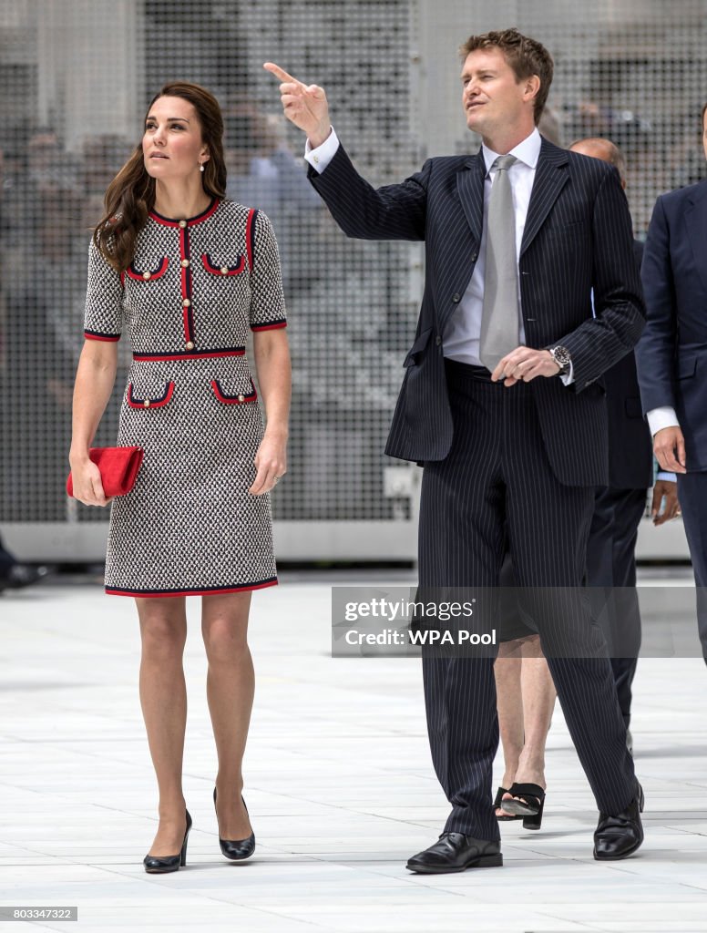 The Duchess Of Cambridge Visits The New V&A Exhibition Road Quarter