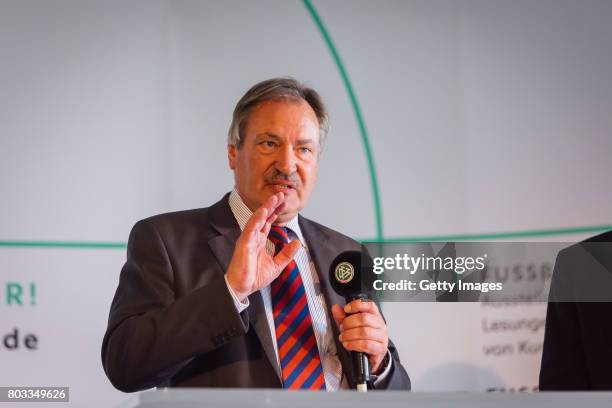 Dr. Goettrik Wewer looks on during the DFB Culture Foundation - Jubilee Meeting at Millerntor Stadium on June 29, 2017 in Hamburg, Germany.