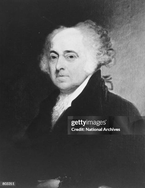 Portrait of the 2nd U.S. President John Adams.