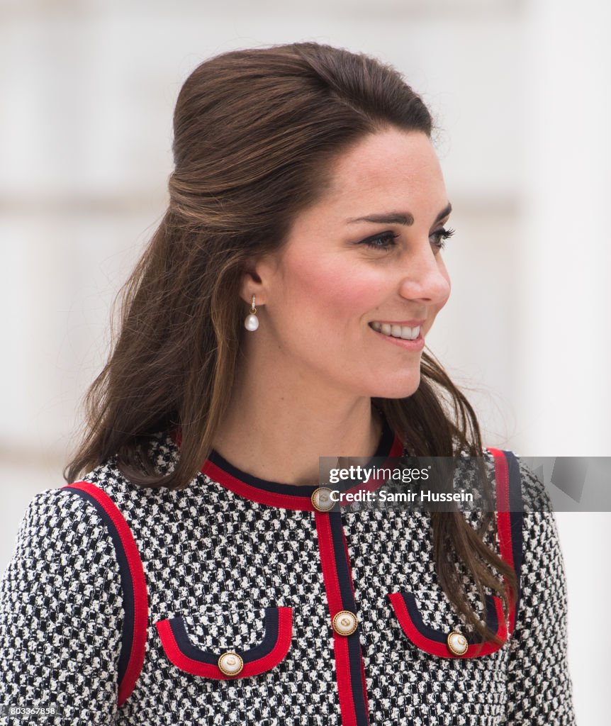 The Duchess Of Cambridge Visits The New V&A Exhibition Road Quarter