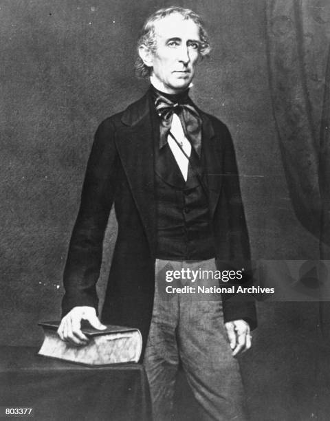 Portrait of 10th United States President John Tyler.