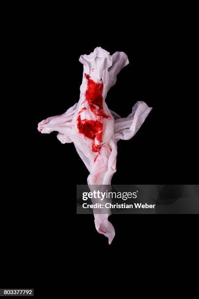 Singer Marilyn Manson's bloody handkerchief photographed for Details Magazine on November 22 in Los Angeles, California.