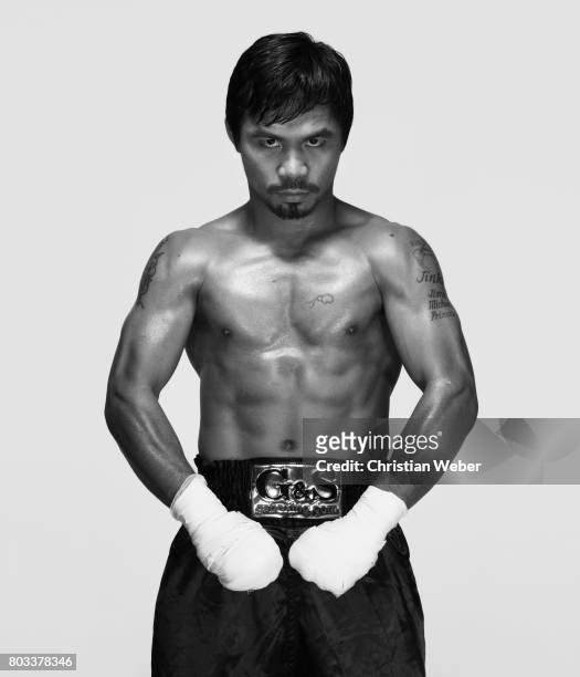 Fighter Manny Pacquiao photographed for ESPN - The Magazine on September 28 in New York City.