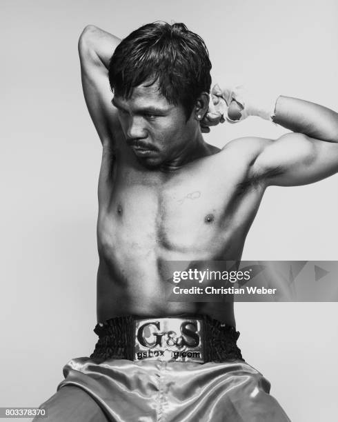 Fighter Manny Pacquiao photographed for ESPN - The Magazine on September 28 in New York City.