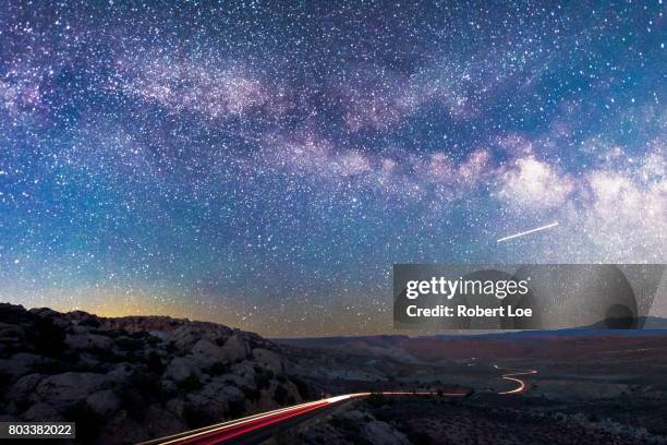 zooming through canyon lands - 長時間露光 ストックフォトと画像