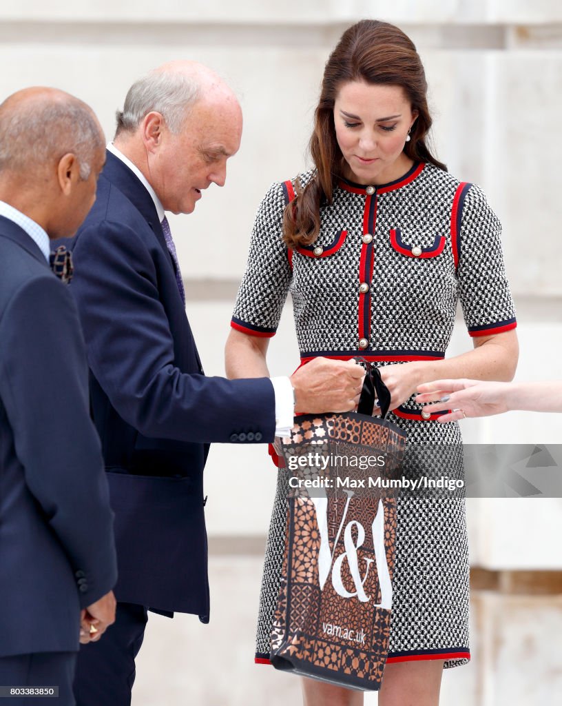 The Duchess Of Cambridge Visits The New V&A Exhibition Road Quarter