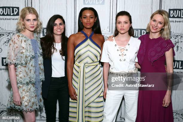 Lucy Boynton, Lisa Rubin, Melanie Liburd, Sophie Cookson and Naomi Watts discuss Netflix's ten-part series "Gypsy," at Build Studio on June 29, 2017...