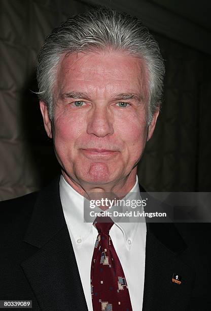 Actor Kent McCord attends the Pacific Pioneer Broadcasters luncheon honoring Ed Asner at the Sportsmen's Lodge on March 21, 2008 in Studio City,...