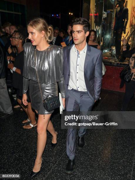 Veronica Dunne and Max Ehrich are seen on June 28, 2017 in Los Angeles, California.