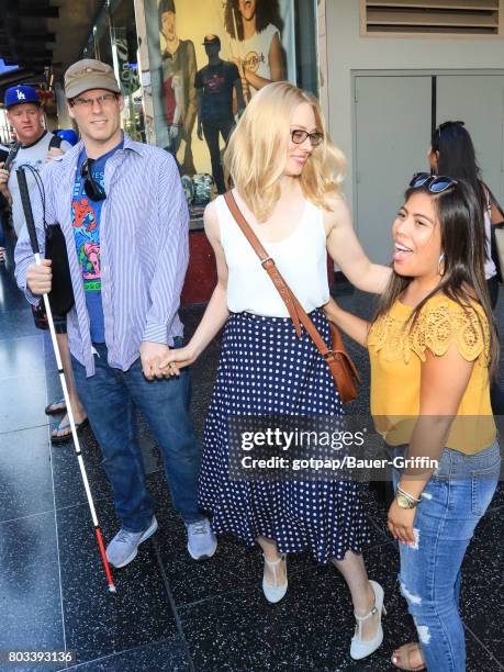 Deborah Ann Woll and EJ Scott are seen on June 28, 2017 in Los Angeles, California.