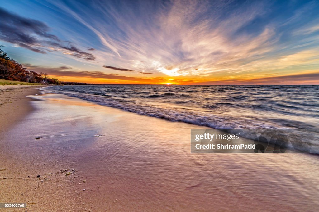 Sunset on the beach
