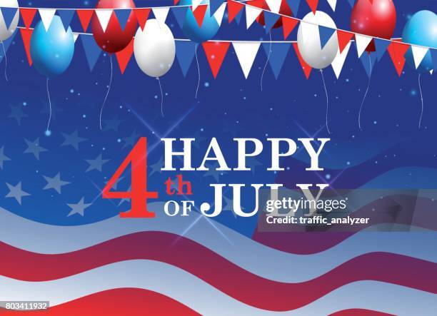 fourth of july background - hot dog eating contest stock illustrations