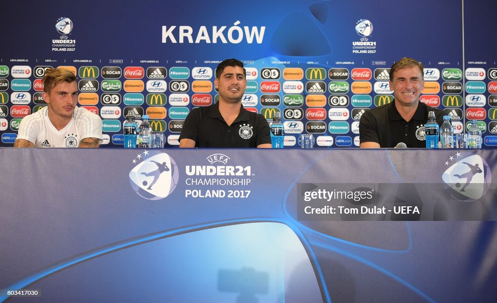 Germany Training Session and Press Conference - 2017 UEFA European Under-21 Championship Final