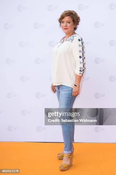 Muriel Baumeister attends the ZDF reception during the Munich Film Festival at Hugo's on June 27, 2017 in Munich, Germany.