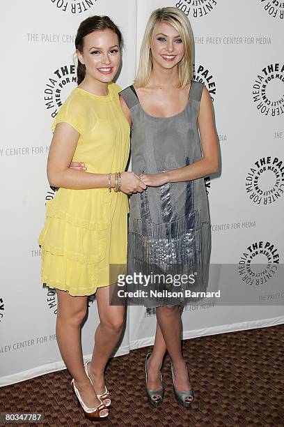 Actresses Leighton Meester and Taylor Momsen from the show 'Gossip Girl' arrive at the Paley Center for Media's 25th annual Paley Television Festival...