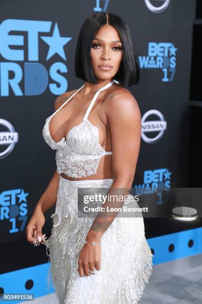 Music artist Joseline Hernandez arrives at the 2017 BET Awards at Microsoft Theater on June 25, 2017 in Los Angeles, California.