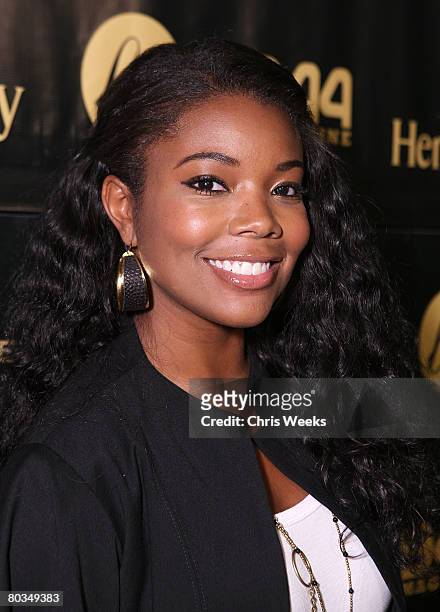 Actress Gabrielle Union attends NBA player Baron Davis' birthday at Stone Rose Lounge on March 22, 2008 in Beverly Hills, CA.