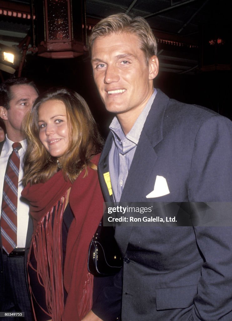 Actor Dolph Lundgren and wife Anette Qviberg attend the "Nowhere to