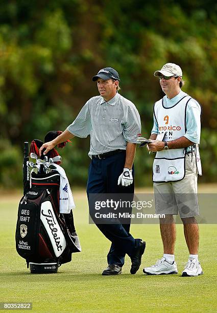 Greg Kraft waits to hit his approach on the 14th hole during the final round of the Puerto Rico Open presented by Banco Popular held on March 23,...