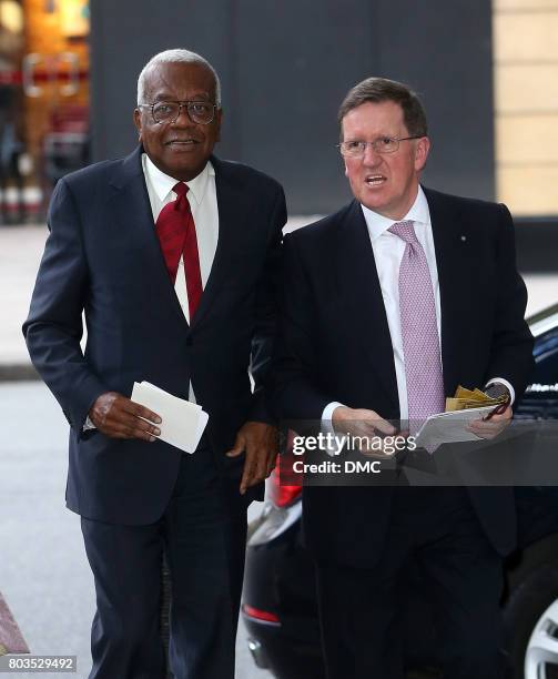 Sir Trevor McDonald attends the Queen's Young Leaders Awards Dinner at Australia House on June 29, 2017 in London, England.