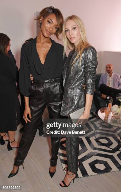 Jourdan Dunn and Ella Richards attend Tatler's English Roses 2017 in association with Michael Kors at the Saatchi Gallery on June 29, 2017 in London,...