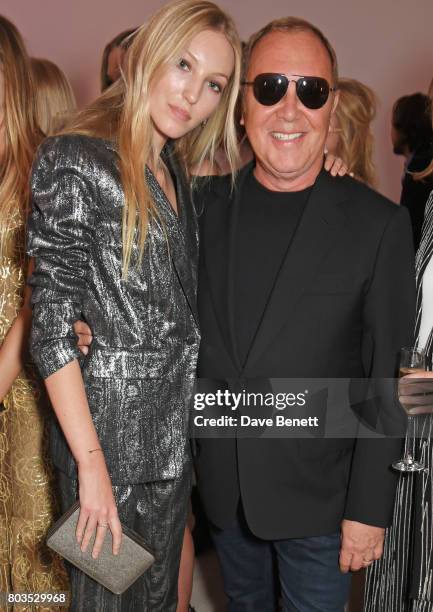 Ella Richards and Michael Kors attend Tatler's English Roses 2017 in association with Michael Kors at the Saatchi Gallery on June 29, 2017 in London,...