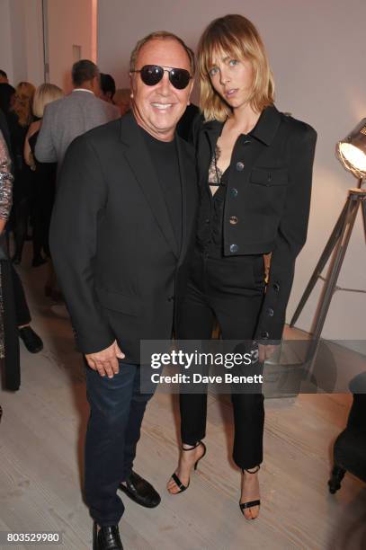 Michael Kors and Edie Campbell attend Tatler's English Roses 2017 in association with Michael Kors at the Saatchi Gallery on June 29, 2017 in London,...