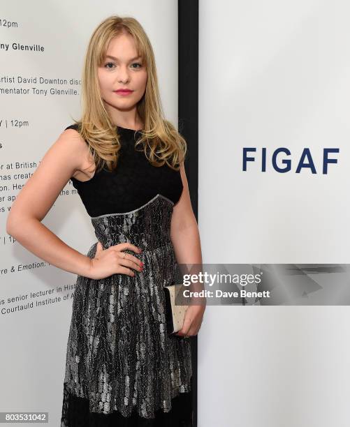 Ciara Charteris attends the Fashion Illustration Gallery Art Fair private view at The Shop at Bluebird, co-hosted b Lucinda Chambers and Wendy Yu on...