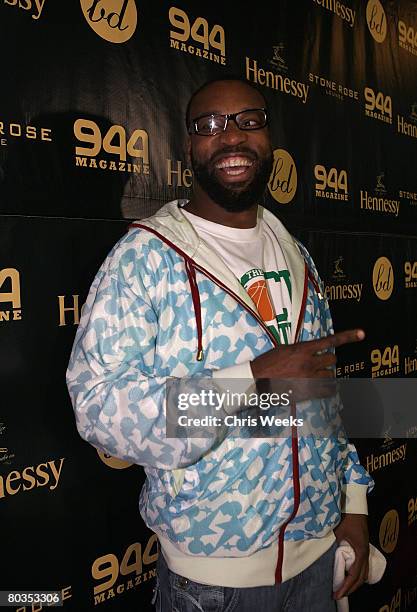 Player Baron Davis attends his birthday at Stone Rose Lounge on March 22, 2008 in Beverly Hills, CA.