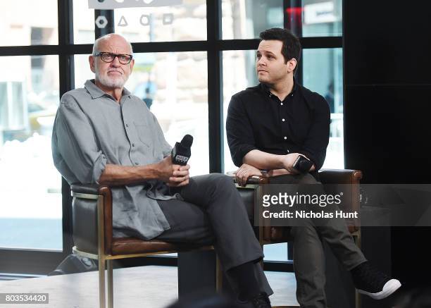 Frank Oz and Derek DelGaudio visit the Build Series to discuss "In & Of Itself" at Build Studio on June 28, 2017 in New York City.