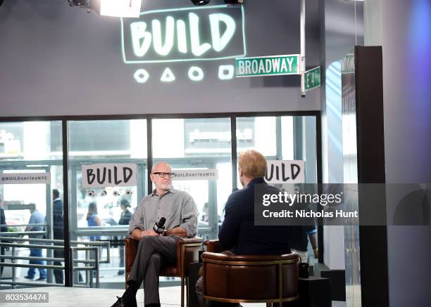 Frank Oz and Derek DelGaudio visit the Build Series to discuss "In & Of Itself" at Build Studio on June 28, 2017 in New York City.