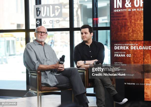 Frank Oz and Derek DelGaudio visit the Build Series to discuss "In & Of Itself" at Build Studio on June 28, 2017 in New York City.