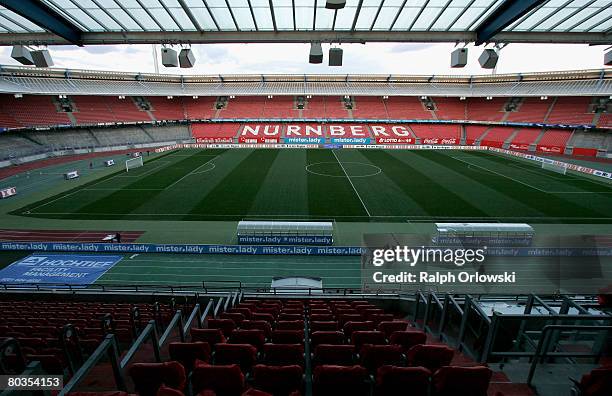 General view of the easyCredit stadium of 1. FC Nuernberg is pictured on March 22, 2008 in Nuremberg, Germany.