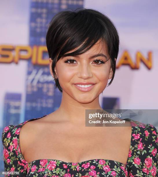 Actress Isabela Moner arrives at the Los Angeles Premiere "Spider-Man: Homecoming" at TCL Chinese Theatre on June 28, 2017 in Hollywood, California.