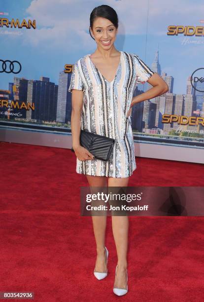 Liza Koshy arrives at the Los Angeles Premiere "Spider-Man: Homecoming" at TCL Chinese Theatre on June 28, 2017 in Hollywood, California.
