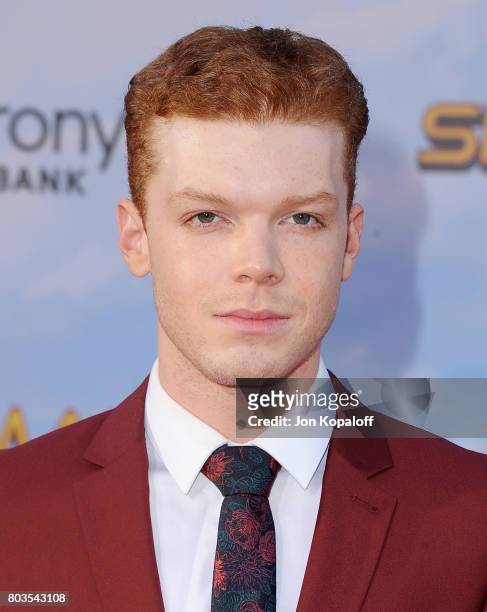 Actor Cameron Monaghan arrives at the Los Angeles Premiere "Spider-Man: Homecoming" at TCL Chinese Theatre on June 28, 2017 in Hollywood, California.