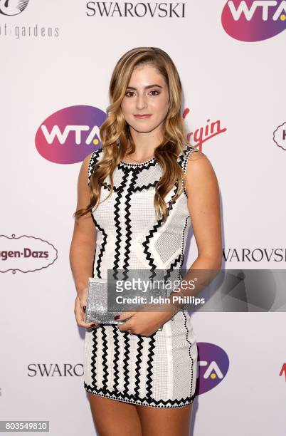CiCi Bellis attends the annual WTA Pre-Wimbledon Party at The Roof Gardens, Kensington on June 29, 2017 in London, United Kingdom.