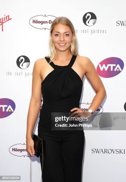 Carina Witthoft attends the annual WTA Pre-Wimbledon Party at The Roof Gardens, Kensington on June 29, 2017 in London, United Kingdom.