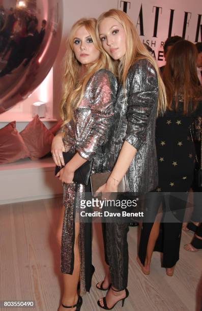 Lady Lola Crichton-Stuart and Ella Richards attend Tatler's English Roses, an event celebrating up and coming British girls, hosted by Kate Reardon...