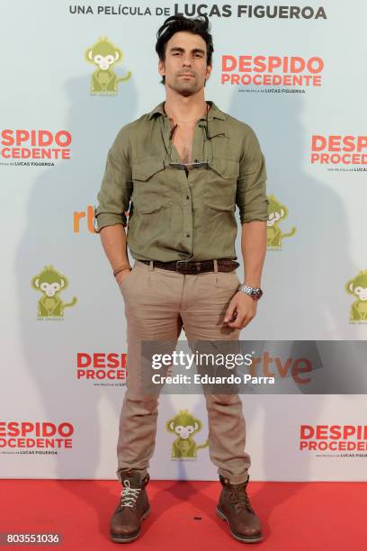 Actor Christian Sanchez attends the 'Despido procedente' photocall at Callao cinema on June 29, 2017 in Madrid, Spain.