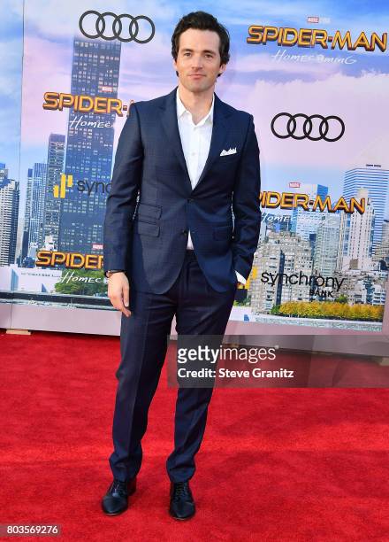 Ian Harding arrives at the Premiere Of Columbia Pictures' "Spider-Man: Homecoming" at TCL Chinese Theatre on June 28, 2017 in Hollywood, California.