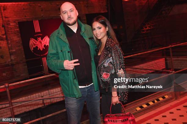 Kool Savas and his wife Maria Yurderi attend Bacardi X The Dean Collection Present: No Commission Berlin on June 29, 2017 in Berlin, Germany.