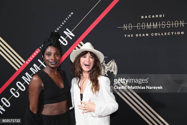 Nikeata Thompson and Natalia Avelon attend Bacardi X The Dean Collection Present: No Commission Berlin on June 29, 2017 in Berlin, Germany.