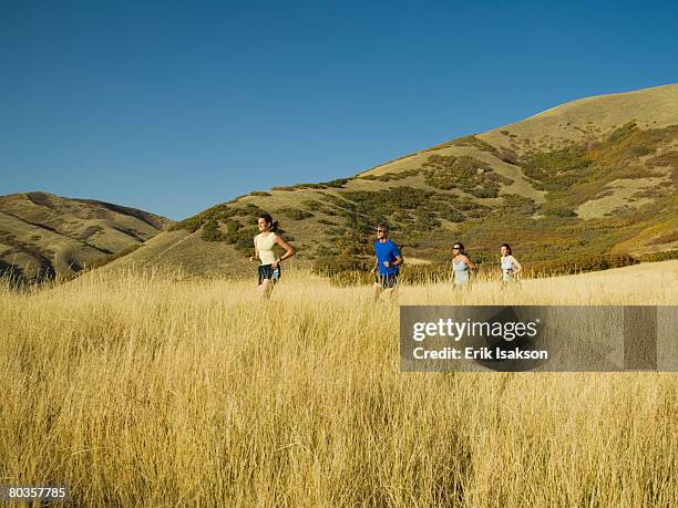 Running In Field Running In The Distance Field Photos and Premium High Res Pictures ...