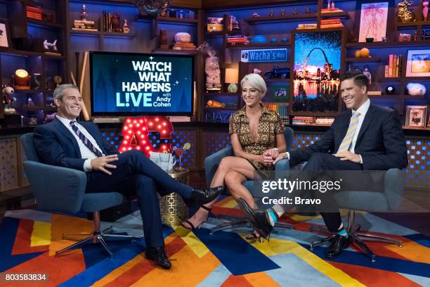 Pictured : Andy Cohen, Dorinda Medley and Fredrik Eklund --